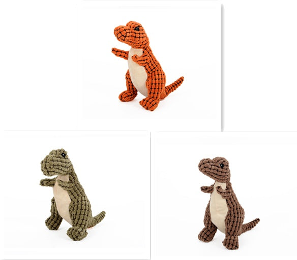 Dinosaurier-Kauspielzeug in drei Farben