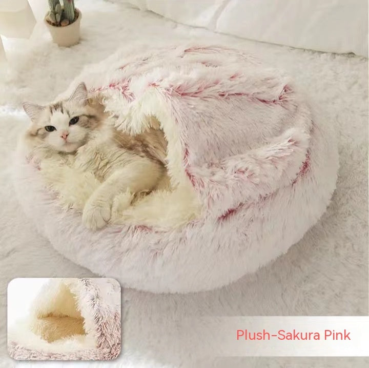 Haustierbett in Plush Sakura Pink