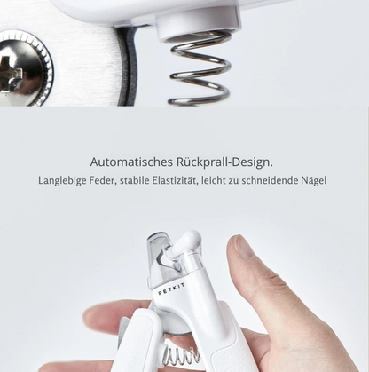 Krallenschere mit integrierter Rückfeder