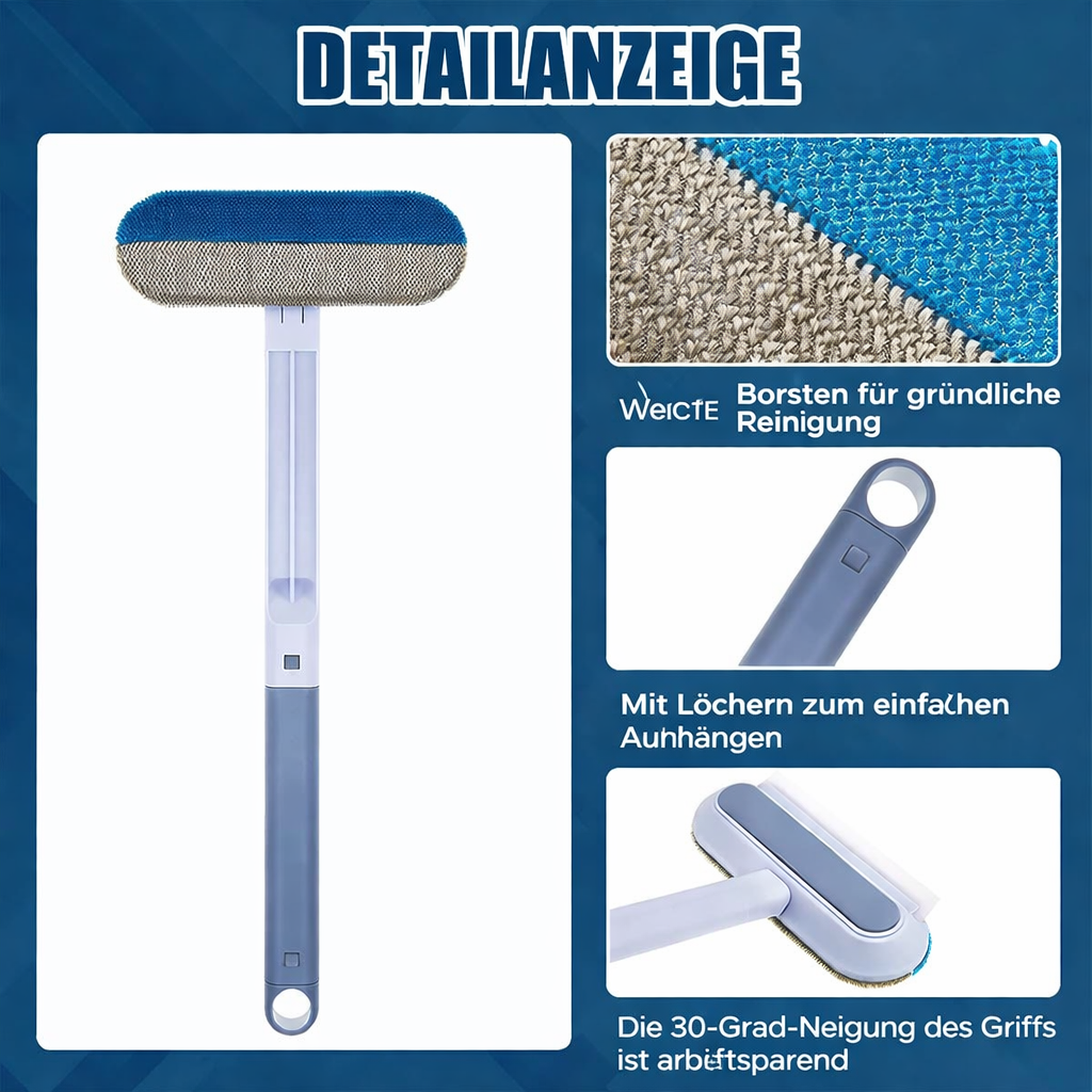 Detailansicht der 4-in-1 Tierhaar-Entfernungsbürste