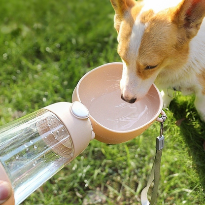 Auslaufsichere Haustier Wasserflasche mit Knopfspender