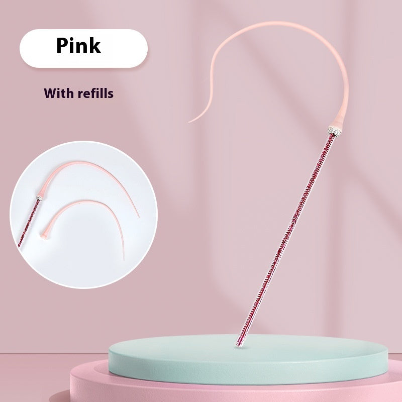 Katzenteaser mit Täuschkopf pink